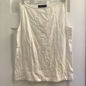 Kate Velvet White Tank Top